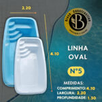 Piscina de Fibra Linha Oval nº 05