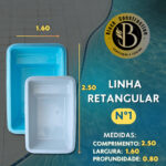 Piscina de Fibra Linha Retangular nº 01
